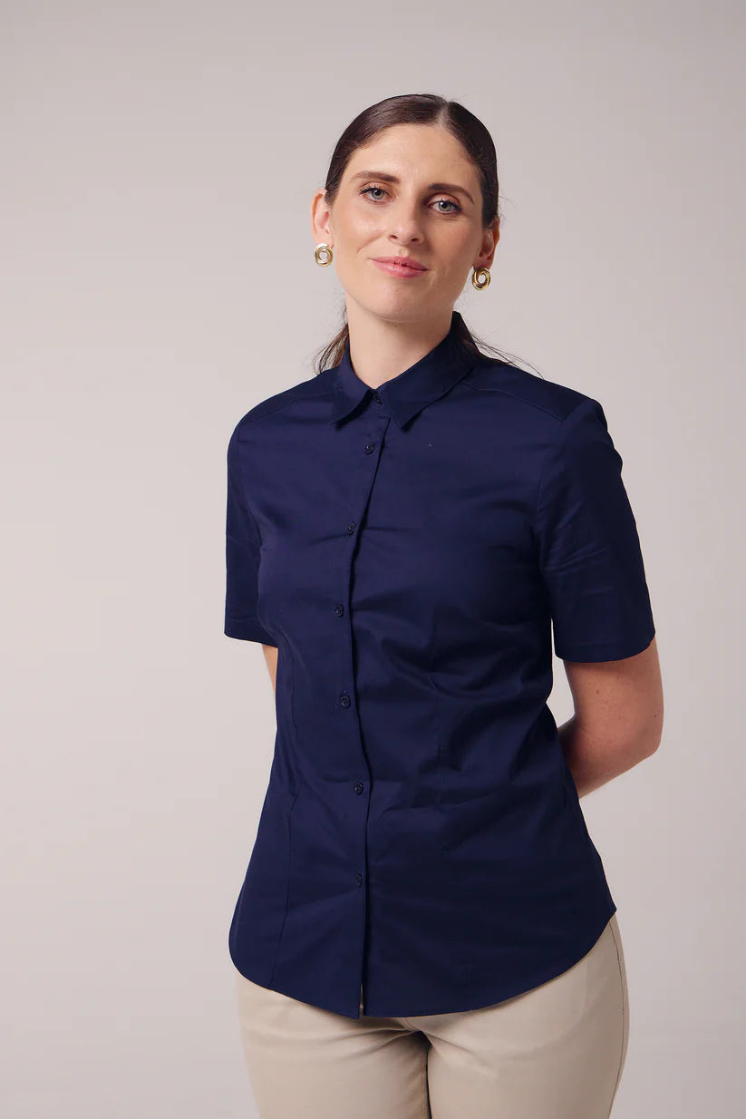 Ladies Short Sleeve Stretch Shirt