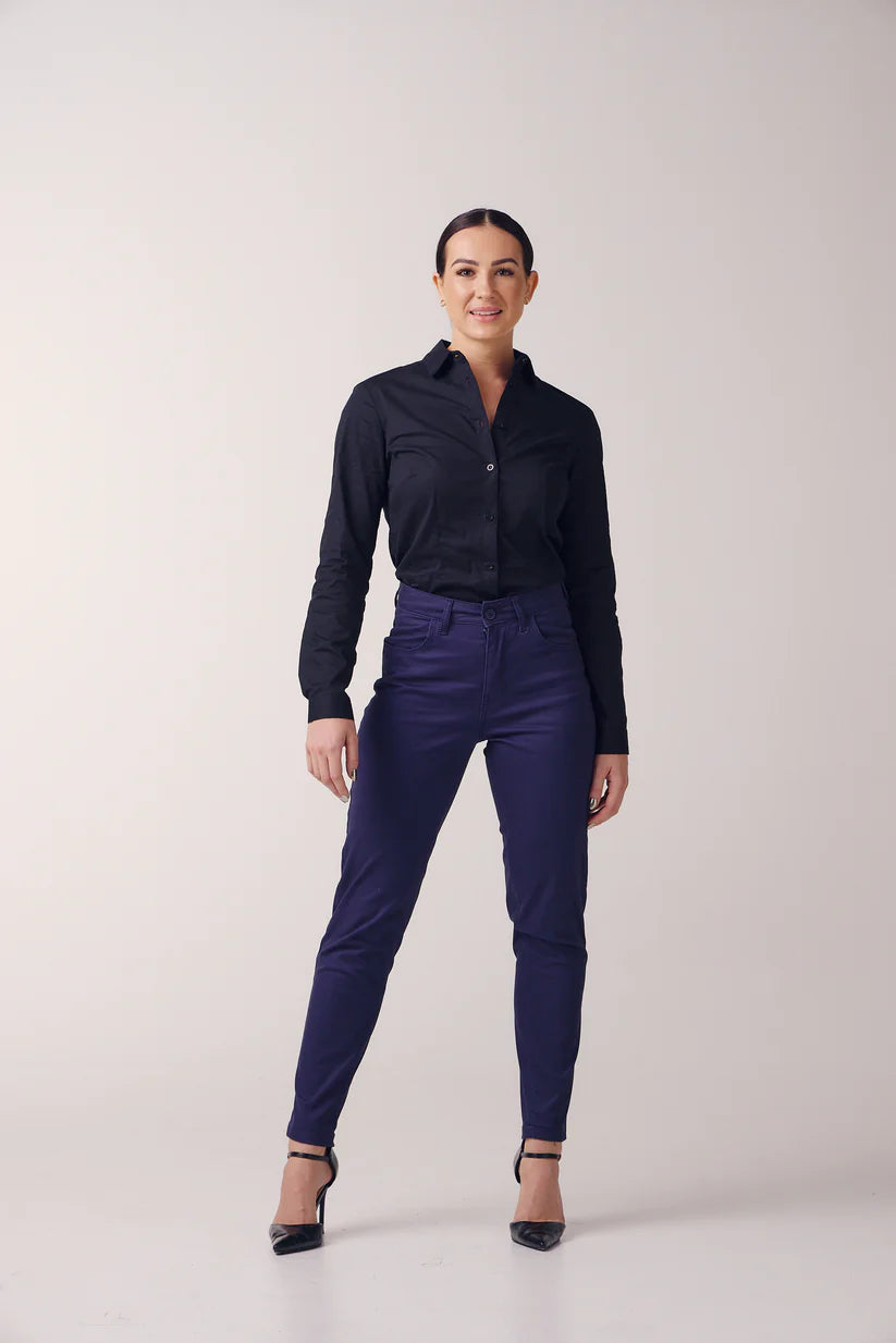 Ladies Long Sleeve Stretch Shirt