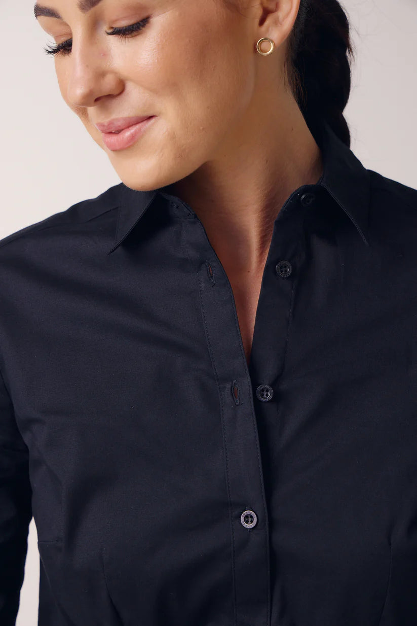 Ladies Short Sleeve Stretch Shirt