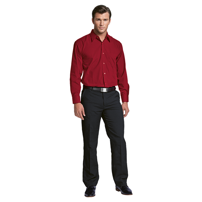 Basic Polycotton Long Sleeve Lounge Shirt