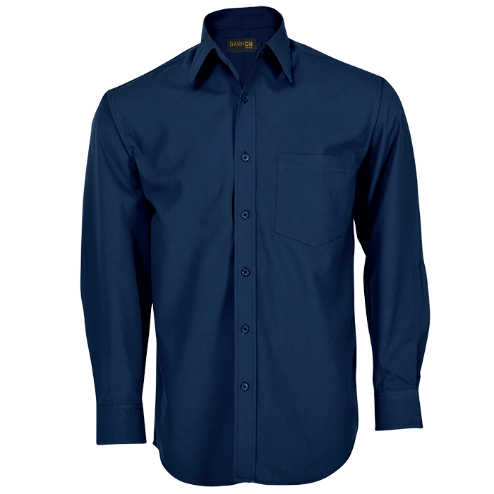 Basic Polycotton Long Sleeve Lounge Shirt