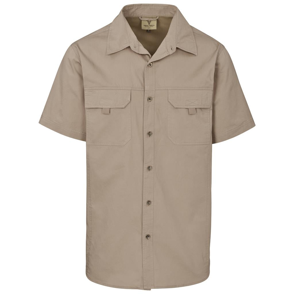 Mens and Ladiies Short Sleeve Mawenzi Twill Shirt