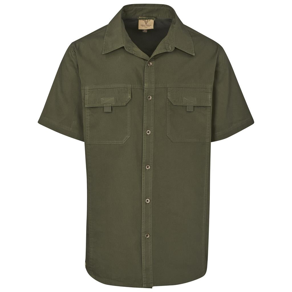 Mens and Ladiies Short Sleeve Mawenzi Twill Shirt