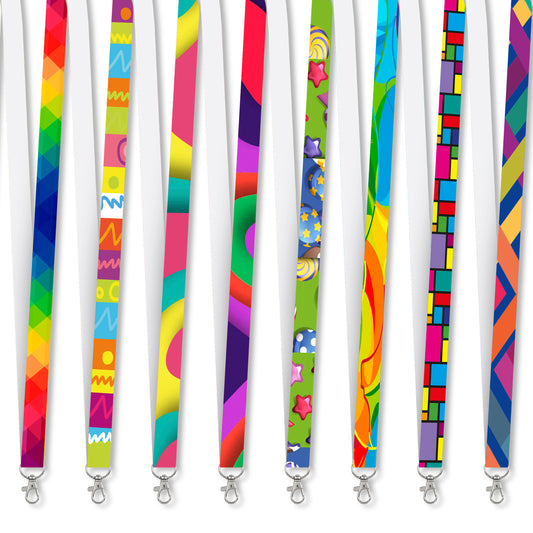 Snap Hook Clip Single-Sided Sublimation Satin Lanyard