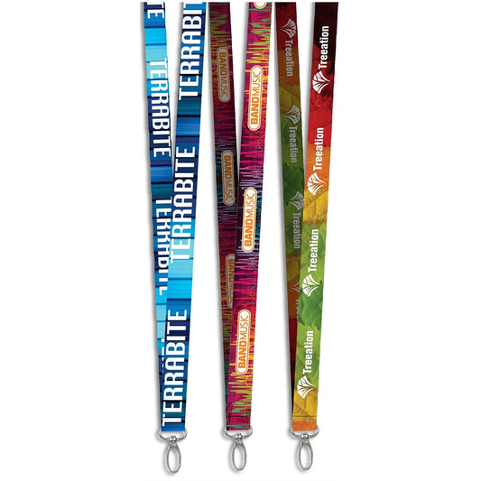 Snap Hook Clip Double-Sided Sublimation Petersham Lanyard