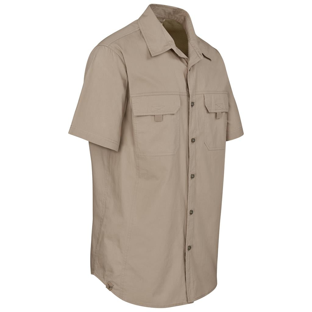 Mens and Ladiies Short Sleeve Mawenzi Twill Shirt