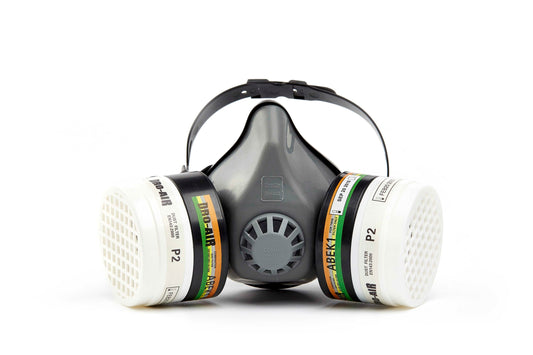 Respirator Double TWIN MIDI DH-202 Grey- (MASK ONLY)