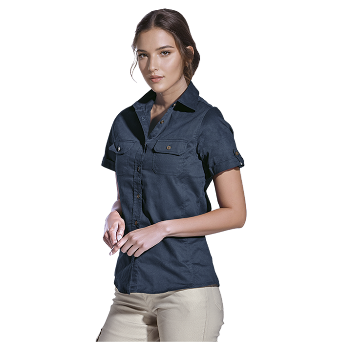 Mens and Ladies Plain Bush Shirt Ladies
