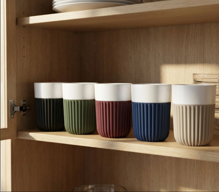 Sengetti Ribbed Coffee Mug by Andy Cartwright