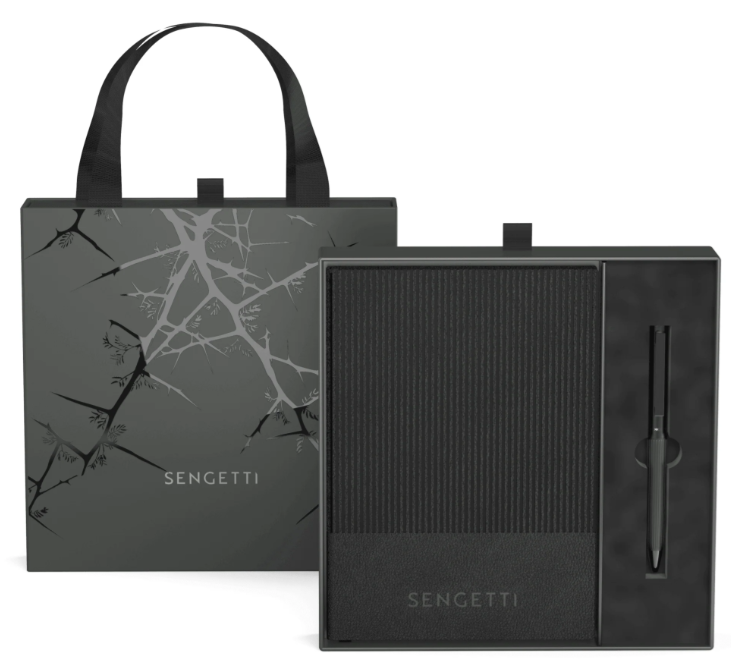 Sengetti Ribbed Pen and Notebook Gift set by Andy Cartwright