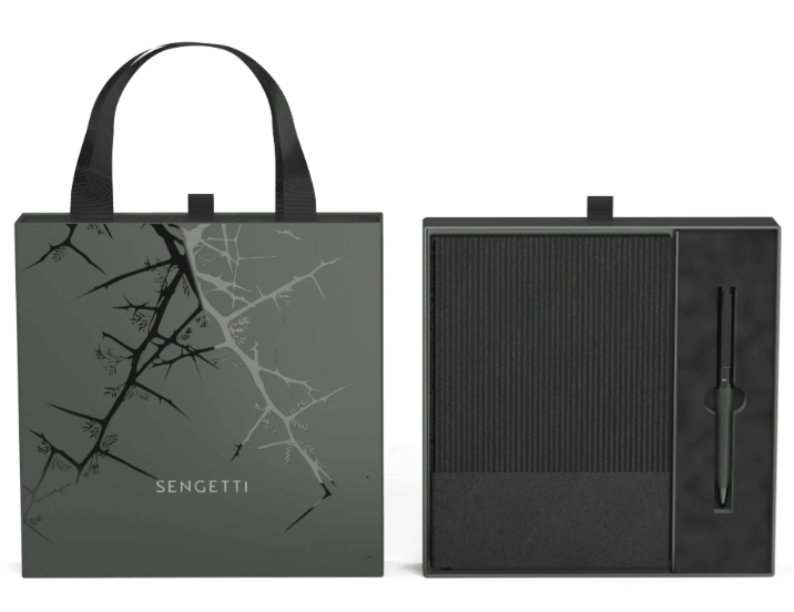 Sengetti Ribbed Pen and Notebook Gift set by Andy Cartwright