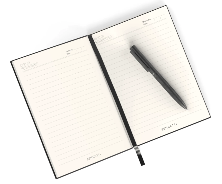 Sengetti Ribbed Pen and Notebook Gift set by Andy Cartwright