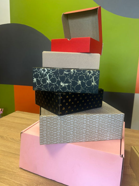 Printable Kraft Die Cut SHIPPER BOXES